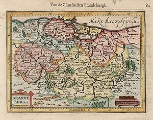 Bild des Verkufers fr Kupferstich- Karte,n. Mercator b. Janssonius, "Brandeburg et Pomerania". zum Verkauf von Antiquariat Clemens Paulusch GmbH