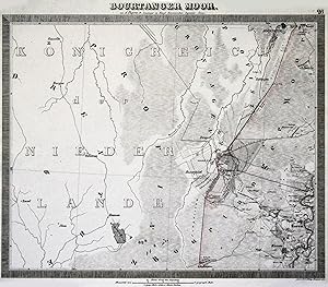 Kupferstich- Karte, n. A. Papen von Jättnig, "Bourtanger Moor".