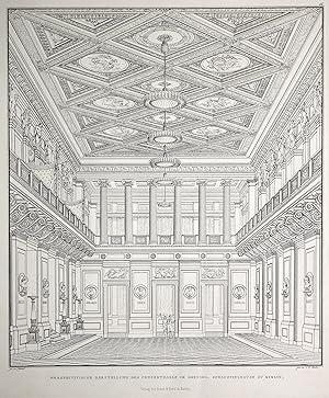 Bild des Verkufers fr Perspectivische Darstellung des Concertsaals im koenigl. Schauspielhaus zu Berlin. zum Verkauf von Antiquariat Clemens Paulusch GmbH