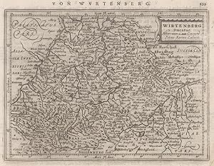 Bild des Verkufers fr Kupferstich- Karte, n. Kaerius b. Janssonius, "Wirtenberg Ducatus". zum Verkauf von Antiquariat Clemens Paulusch GmbH