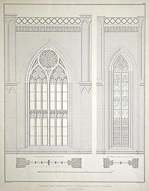 Bild des Verkufers fr Fenster der Kirche auf dem Werderschen Markt in Berlin. zum Verkauf von Antiquariat Clemens Paulusch GmbH