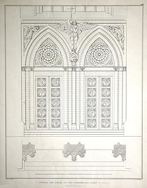 Bild des Verkufers fr Portal der Kirche auf dem Werderschen Markt in Berlin. zum Verkauf von Antiquariat Clemens Paulusch GmbH