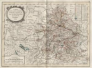 Bild des Verkufers fr Kupferstich- Karte, von Desbruslins fils, "Carte ou l'on voit la situation . du Cercle de Bavire". zum Verkauf von Antiquariat Clemens Paulusch GmbH