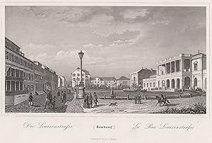 Bild des Verkufers fr Teilansicht, Louisenstr. "Die Louisenstrasse". zum Verkauf von Antiquariat Clemens Paulusch GmbH