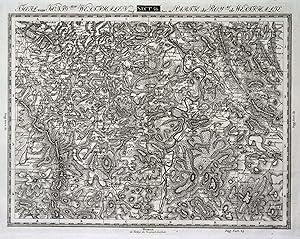 Kupferstich- Karte, v. Bürck b. "Geogr. Institut" in Weimar, "Theil vom Königrch Westphalen. Sect...