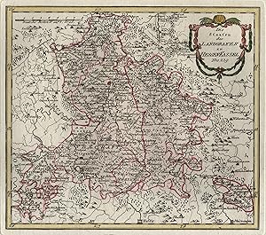 Bild des Verkufers fr Kupferstich- Karte, b. Reilly, "Die Staaten des Landgrafen zu HessenKassel". zum Verkauf von Antiquariat Clemens Paulusch GmbH