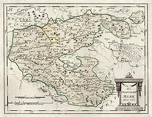Kupferstich- Karte, v. Reilly, "Die Grafschaft Mark".