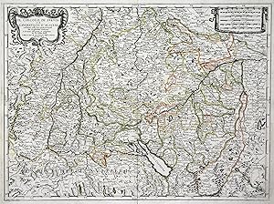 Bild des Verkufers fr Kupferstich- Karte, aus "Mercurio Geografico" v. G. Widman n. G. Sanson u. B. Falda b. Rossi, "Il Circolo di Svevia et il landgraviato d'Alsazia . 1678". zum Verkauf von Antiquariat Clemens Paulusch GmbH