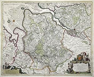 Kupferstich- Karte, b. N. Visscher, "Ducatus Bremae et Ferdae, Maximaeque partis . Novissima Desc...