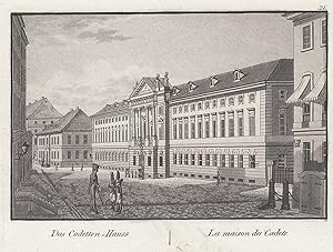 Bild des Verkufers fr Kadettenhaus, "Das Cadetten - Haus. - Le maison des Cadetts". zum Verkauf von Antiquariat Clemens Paulusch GmbH