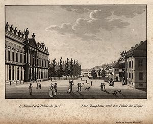 Bild des Verkufers fr L' Arsenal et le Palais du Roi. - Das Zeughaus und das Palais des Knigs". zum Verkauf von Antiquariat Clemens Paulusch GmbH