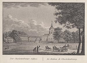 Bild des Verkufers fr Schloansicht, "Das Charlottenburger Schloss. - Le chateau de Charlottenbourg". zum Verkauf von Antiquariat Clemens Paulusch GmbH