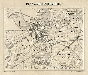 Stadtplan, "Plan von Brandenburg".