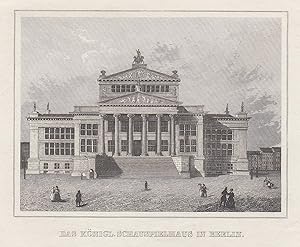 Bild des Verkufers fr Das knigl. Schauspielhaus in Berlin. zum Verkauf von Antiquariat Clemens Paulusch GmbH