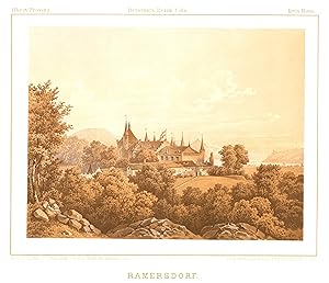 Bild des Verkufers fr Blick auf das Schlo, "Ramersdorf". zum Verkauf von Antiquariat Clemens Paulusch GmbH