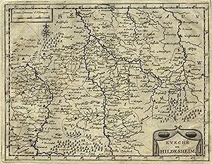 Bild des Verkufers fr Kupferstich- Karte, v. Pieter van der Aa, "Evech de Hildesheim". zum Verkauf von Antiquariat Clemens Paulusch GmbH