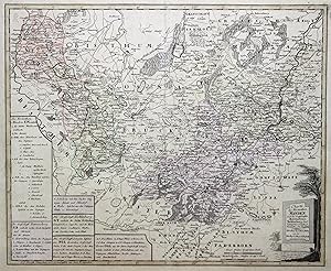 Kupferstich- Karte, n. Güssefeld b. Homann Erben, "Charte des Fürstenthum Minden und den Grafscha...