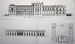 Teilansicht, Schloß, "Facade du Palais Royal d' Orangebourg du cote du jardin .".