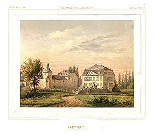 Bild des Verkufers fr Blick auf Haus "Overbach". zum Verkauf von Antiquariat Clemens Paulusch GmbH