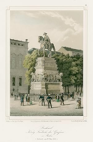 Bild des Verkufers fr Denkmal Knig Friedrich des Groen in Berlin ( Enthllt am 31. Mai 1851). zum Verkauf von Antiquariat Clemens Paulusch GmbH