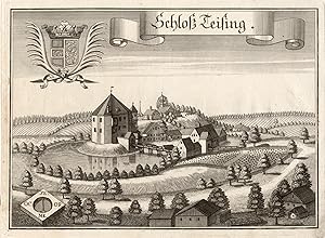 Seller image for Teilansicht, Schloansicht, "Schlo Teising". for sale by Antiquariat Clemens Paulusch GmbH
