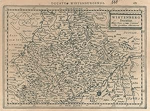 Bild des Verkufers fr Kupferstich- Karte, n. G. Mercator b. Cloppenburg, "Wirtenberg Ducatus". zum Verkauf von Antiquariat Clemens Paulusch GmbH