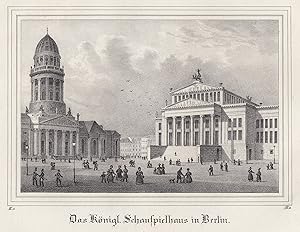 Bild des Verkufers fr Das Knigl. Schauspielhaus in Berlin. zum Verkauf von Antiquariat Clemens Paulusch GmbH