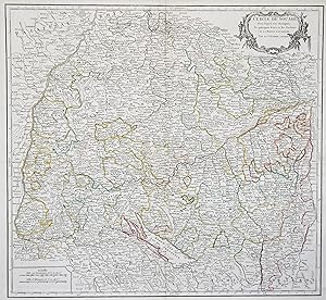 Bild des Verkufers fr Kupferstich- Karte, v. Robert, "Cercle de Souabe, . et les Enclaves de la Maison d'Austriche". zum Verkauf von Antiquariat Clemens Paulusch GmbH