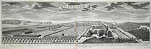 Gesamtansicht, mit dem Schloß, "Ludwigsburg. Vue et Perspective du Chataeu de Louisbourg, accompa...