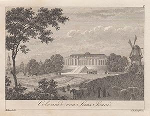 Bild des Verkufers fr Hofseite ( Nordseite ), "Colonade von Sans Souci". zum Verkauf von Antiquariat Clemens Paulusch GmbH