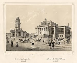 Bild des Verkufers fr Das neue Schauspielhaus in Berlin - La nouvelle Salle de Spectacle  Berlin. zum Verkauf von Antiquariat Clemens Paulusch GmbH