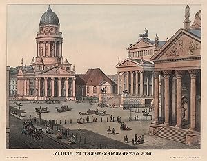 Bild des Verkufers fr Der Gensdarmen - Markt in Berlin. zum Verkauf von Antiquariat Clemens Paulusch GmbH