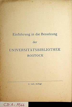 Rostock- Einführung in die Benutzung der Universitätsbibliothek Rostock