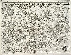 Kupferstich- Karte, b. Merian Erben, "Lotharingia ducatus, vulgo Lorraine".