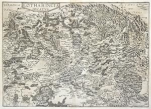Kupferstich- Karte, b. G. de Jode, "Lotharingia ducatus".