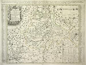 Kupferstich- Karte, v. P. Trenckmann b. P. Schenk, "Accurate Geographische Delineationi derer zum...