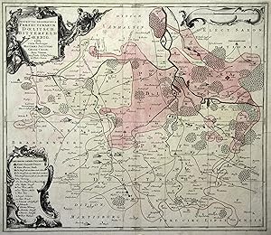 Bild des Verkufers fr Kupferstich- Karte, v. T.C. Lotter b. M. Seutter, "Despriptio Geographica Praefecturarum Doelitsch, Bitterfeld, Zoerbig". zum Verkauf von Antiquariat Clemens Paulusch GmbH