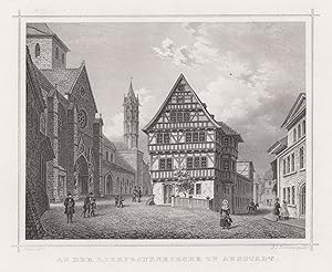 Bild des Verkufers fr Teilansicht, Innenstadtansicht m. d. Liebfrauenkirche. zum Verkauf von Antiquariat Clemens Paulusch GmbH