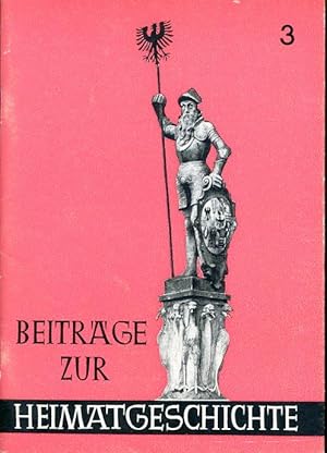 Beiträge zur Heimatgeschichte. Stadt und Kreis Arnstadt. Heft 3.