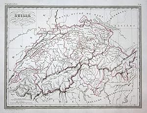 Seller image for Suisse" - Schweiz Suisse Svizzera Europa Europe map Karte carte for sale by Antiquariat Steffen Vlkel GmbH