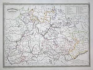 Seller image for Allemagne Centrale" - Deutschland Allemagne Germany Deutsches Reich map Karte carte for sale by Antiquariat Steffen Vlkel GmbH