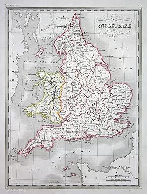 Seller image for Angleterre" - Europa Europe Angleterre England Great Britain Grobritannien map Karte carte for sale by Antiquariat Steffen Vlkel GmbH