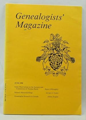 Seller image for Genealogists' Magazine: Journal of the Society of Genealogists, Volume 23, Number 6 (June 1990) for sale by Cat's Cradle Books