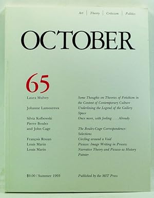 Bild des Verkufers fr October 65: Art, Theory, Criticism, Politics (Summer 1993) zum Verkauf von Cat's Cradle Books