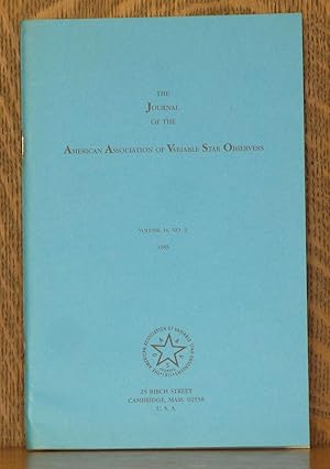 Imagen del vendedor de THE JOURNAL OF THE AMERICAN ASSOCIATION OF VARIABLE STAR OBSERVERS - VOLUME 14 NO. 2 - 1985 [JAAVSO] a la venta por Andre Strong Bookseller