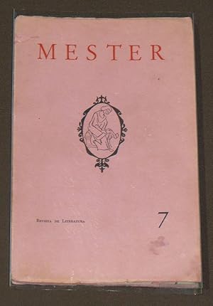 Mester. Revista Del Taller Literario De Juan José Arreola. No. 7