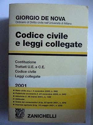 Immagine del venditore per CODICE CIVILE E LEGGI COLLEGATE 2001 venduto da Historia, Regnum et Nobilia