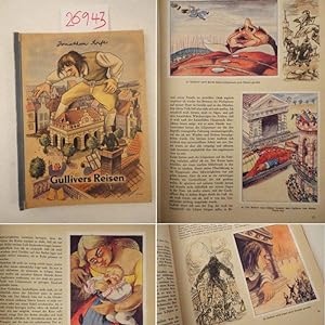 Gullivers Reisen zu den Zwergen und Riesen. Sammelbild-Album mit farbigen Bildern von Heinz Ludwi...