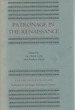 Bild des Verkufers fr Patronage in the Renaissance zum Verkauf von San Francisco Book Company