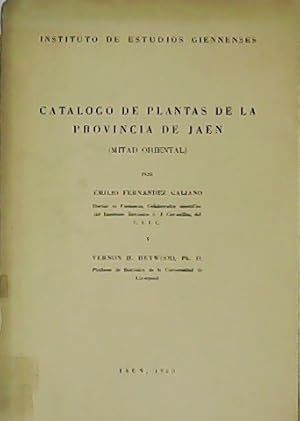 Imagen del vendedor de Catlogo de plantas de la provincia de Jan. (Mitad oriental). a la venta por Librera y Editorial Renacimiento, S.A.